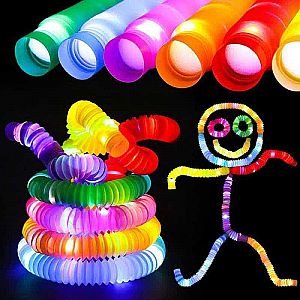 Lampu Light Up Pop Tubes Pipes Stick Pipa Selang Fidget Toy - A860