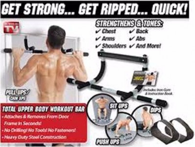 Iron Gym Pull Up Bar Alat Fitness Olah Raga Pembentuk Otot Tubuh As Seen On TV - 313