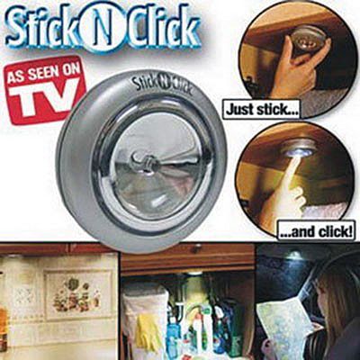 Stick N Click Lampu Tempel Stick Touch Lamp LED Darurat Kayu Tembok Kaca Besi – 489 Stick N Click Lampu Tempel Stick Touch Lamp LED Darurat Kayu Tembok Kaca Besi – 489