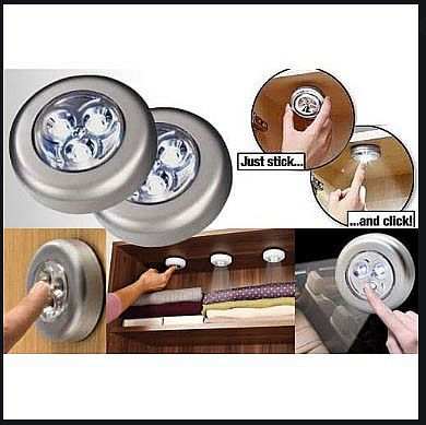 Stick N Click Lampu Tempel Stick Touch Lamp LED Darurat Kayu Tembok Kaca Besi – 489 Stick N Click Lampu Tempel Stick Touch Lamp LED Darurat Kayu Tembok Kaca Besi – 489