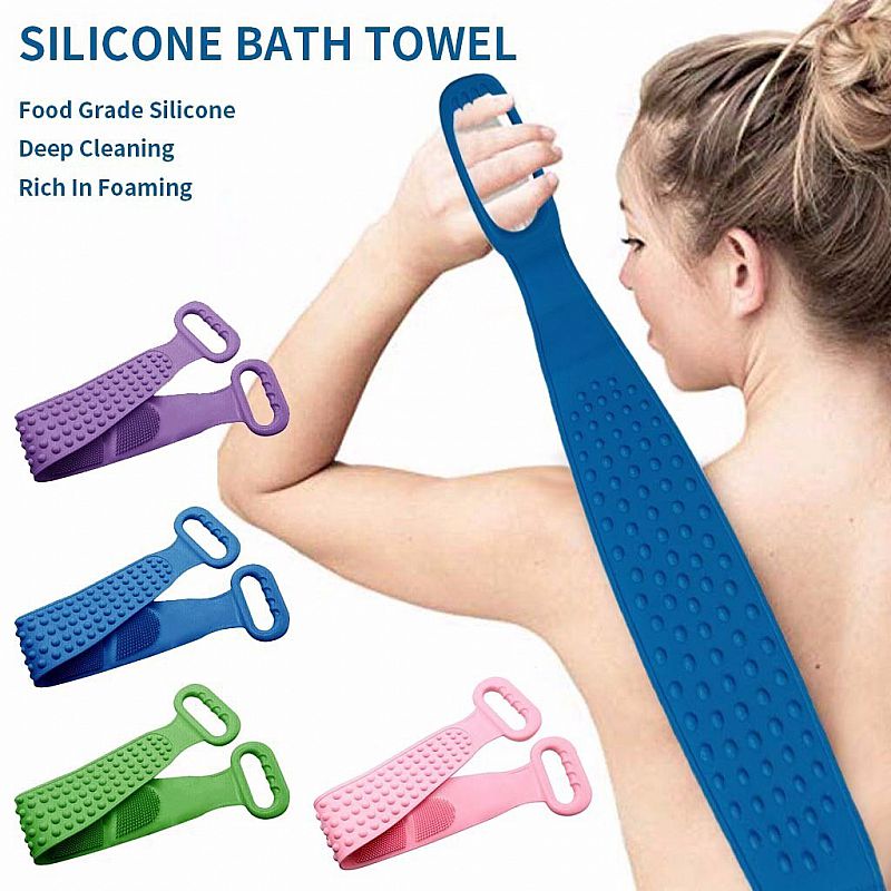Silicone Brushes Bath Towel Rub Brush Sikat Punggung Mandi Pembersih Silikon – A468 Silicone Brushes Bath Towel Rub Brush Sikat Punggung Mandi Pembersih Silikon – A468