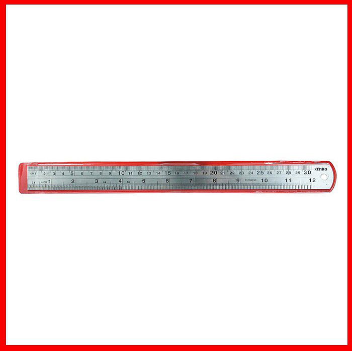 Penggaris Besi 30 cm Stainless Mistar Bahan Anti Karat Tulisan Hitam Office Stationery – A645 Penggaris Besi 30 cm Stainless Mistar Bahan Anti Karat Tulisan Hitam Office Stationery – A645