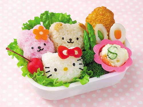 Hello Kitty Rice Mold 1 Set Original Sanrio - 536 Hello Kitty Rice Mold 1 Set Original Sanrio - 536