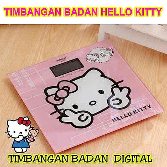 Timbangan Hello Kitty Berat Badan Murah Kotak Timbangan Digital HK Max 180 Kg - 803 Timbangan Hello Kitty Berat Badan Murah Kotak Timbangan Digital HK Max 180 Kg - 803