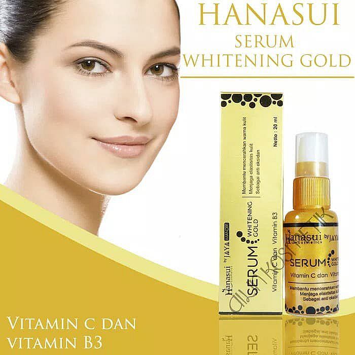 Serum Gold Whitening Hanasui Jaya Mandiri Original BPOM NA1816900461 Ori Kecantikan – A109