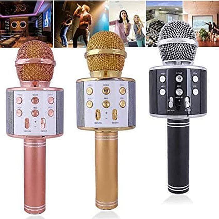 Mic WS858 Karaoke Mic Bluetooth Wireless Speaker Headset Mp3 Smule Wster Microphone – A213 Mic WS858 Karaoke Mic Bluetooth Wireless Speaker Headset Mp3 Smule Wster Microphone – A213