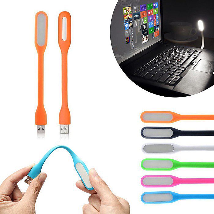 USB LED Light Lampu USB Lentur Flexible Stick Lamp Lampu Baca Darurat Colokan Powerbank Laptop Sikat
