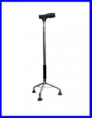 Tongkat 3 Kaki Alat Bantu Jalan Tongkat Tiga Kaki Stick Stainless Steel &ndash; A465