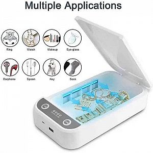 Kotak Box Steril UV Sterilizer Portable Box Disinfektan Anti Virus Masker Wireless -  A470