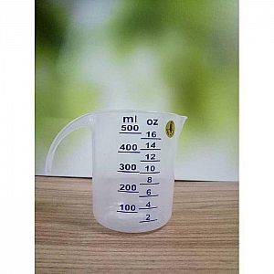 Gelas Takar Ukur Plastik 500 ml Takaran Kue Cake Puding Adonan Masakan Measure Glass- A475
