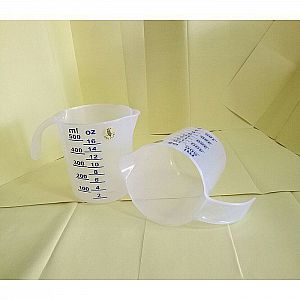Gelas Takar Ukur Plastik 500 ml Takaran Kue Cake Puding Adonan Masakan Measure Glass- A475