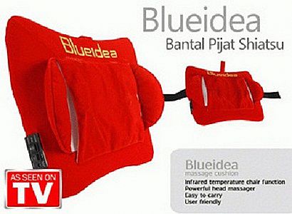 Bantal Pijat Massage Infrared Terapi Capek Punggung Kepala Leher Merk Blueidea – A478