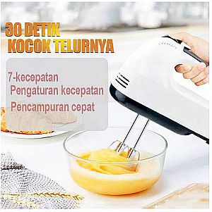 Hand Mixer Elektric Mixer Tangan Elektrik Alat Aduk Adonan Kue 7 Kecepatan – A485