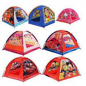 Tenda Outdoor Anak Karakter Tenda Kemah Motif Camp Camping  Parasut Frozen Hello Kitty Car – A492