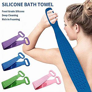 Silicone Brushes Bath Towel Rub Brush Sikat Punggung Mandi Pembersih Silikon – A468