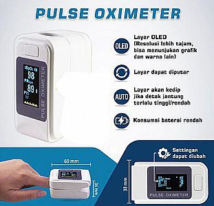 Oximeter Alat Pengukur Saturasi Denyut Nadi Jantung Oximetry Monitor LED AB 88 Varian LK87 – A467