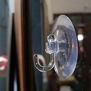 Cop Kaca Kop Kaca Tempelan Cantolan Kaitan Hook Karet Bening 3 cm Tempel Kaca Keramik – A475