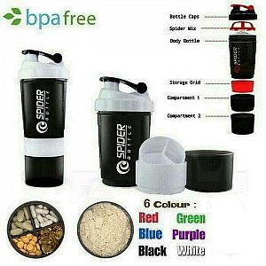 Botol Spider Cup Shake Spider Botol Minum Air Spider Bottle Wadah Termos 0,6 L – A318