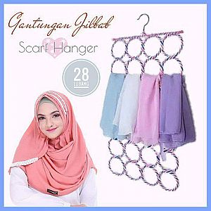Hanger 28 Lubang Hanger Jilbab Hanger Hijab Cantolan Gantungan Hanger Ring – 366
