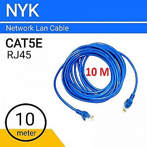 Kabel LAN Panjang 10 Meter + Kepala PLUG 10 M Ethernet Cable NYK Cat5E &ndash; A494
