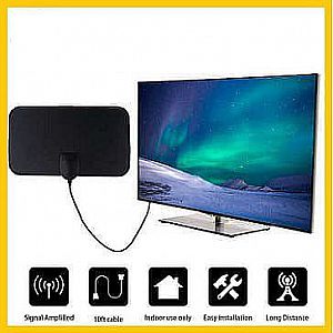 Antena TV Indoor Digital Signal High Gain Jangkauan 25 dB DVB-T2 4K TFL-D139