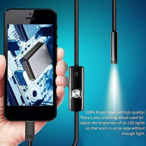 Endoscope Camera Kabel 2 Meter Kamera Endoskopi LED Video Foto Visual &ndash; A532