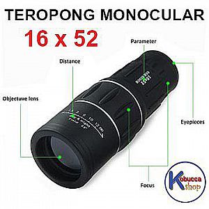Teropong Monocular 16 x 52 Perbesaran Lensa Focus Zoom Lens Monokular – A549