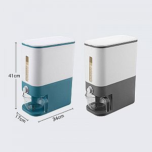 Dispenser Beras 12 Liter Tempat Penyimpanan Beras Wadah 12 Kg Box Toples – A557