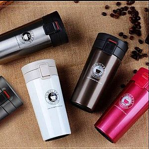 Termos Kopi Stainless Steel Vacuum Coffee Cup Souvenir Teh Eksklusif – A560