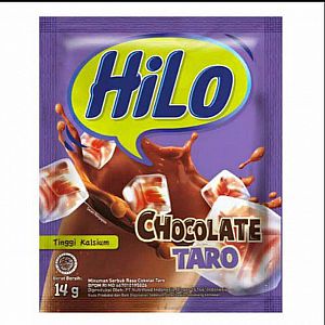HiLo Chocolate Taro 14 gram HiLo Choco Taro Ungu kemasan 14 gr Instan Bubuk Sachet – A562