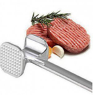 Palu Daging Stainless Meat Hammer Tenderizer Peremuk Daging Sapi Bumbu Dapur – A576