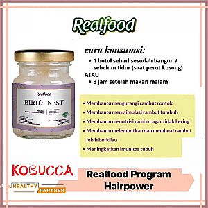Realfood Hair Power Sarang Walet ORI (Satuan) Nutrisi Rambut BPOM ISO Halal – A595