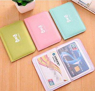 Dompet Kartu 12 Slot Plastik - Dompet Kartu Simpel Pita - Dompet Kartu Tipis - Card Holder Souvenir 