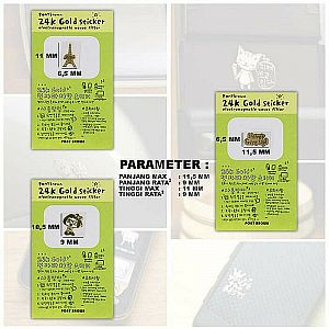 Stiker Anti Radiasi Handphone Sticker Gold Pencegah Gelombang Negatif Hp Aksesoris -  A635