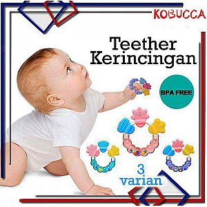 Mainan Gigitan Bayi Kerincingan Alat Latih Gigit Gigi Bayi Teether Motif Bintang -  A642