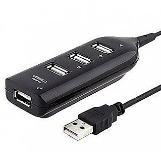 USB HUB 4 Ports Charger 4 Colokan Lubang Handphone Laptop Notebook – A652