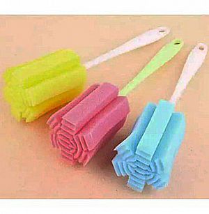 Sponge Brush Sikat Botol Mug Gelas Spon Gagang Tongkat Spons Pembersih Kotoran - 012