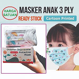 Masker Anak Karakter Masker Motif Kids harga SATUAN bukan BOX Lucu Imut – A661