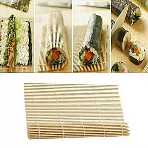 Tikar Bambu Alas Gulung Penggulung Sushi Roller Mat Roll Cetak Bamboo – A01