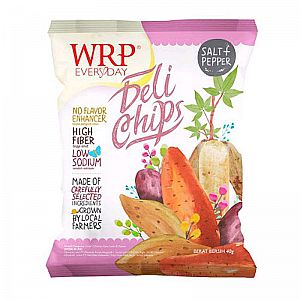 WRP DELICHIPS Salt & Pepper 40 Gram Camilan Snack Diet Harga SATUAN – A687