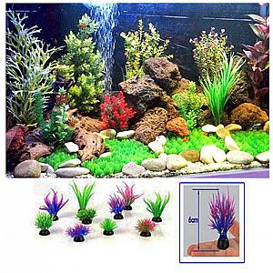 Bunga Hias Aquarium Rumput Hias Akuarium Plastik Imitasi Hiasan Dekorasi Buatan – A690