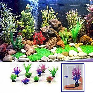 Bunga Hias Aquarium Rumput Hias Akuarium Plastik Imitasi Hiasan Dekorasi Buatan – A690