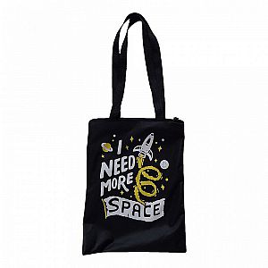 Tas 3 in 1 Bag I Need More Space Hitam Tote Bag Resleting Shoulder Bag Fashion Bag – TB06