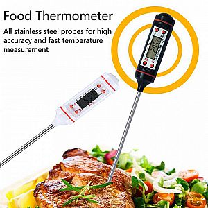 Digital Food Thermometer Makanan Termometer BBQ Masakan Kopi Air Susu Obat Termometer Makanan - 942
