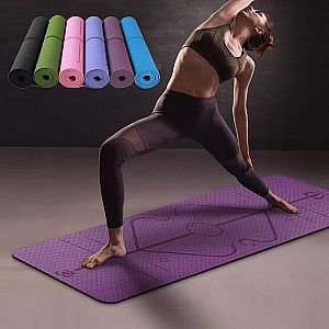 Matras Yoga Yoga Mat Karpet Spons 6 mm Bonus Tas – A416