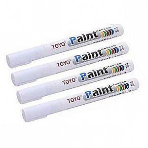 Spidol Ban TOYO PUTIH - Paint Marker Toyo Kualitas Terbaik - 103