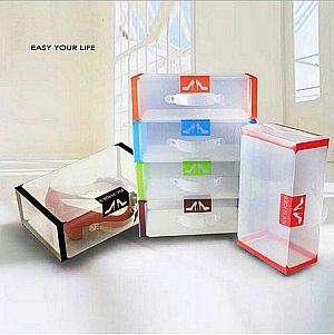 My Shoes Box Sepatu Transparan Kotak Sepatu Sandal Box Sepatu Susun Tumpuk – A728