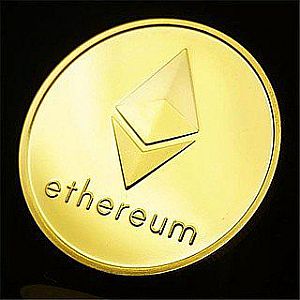 Koin Fisik Crypto Cryptocurrency Bitcoin Etherium LiteCoin Warna Emas Koleksi Souvenir – A754