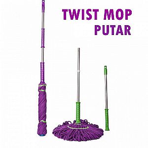 Magic Twist Mop Alat Pel Otomatis Serbaguna Model Tongkat Pel – A758