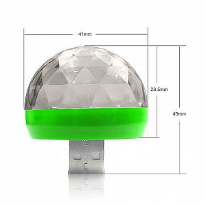 Lampu LED Small Magic Ball Warna Warni RGB Dekorasi Kamar Light Disko – A786
